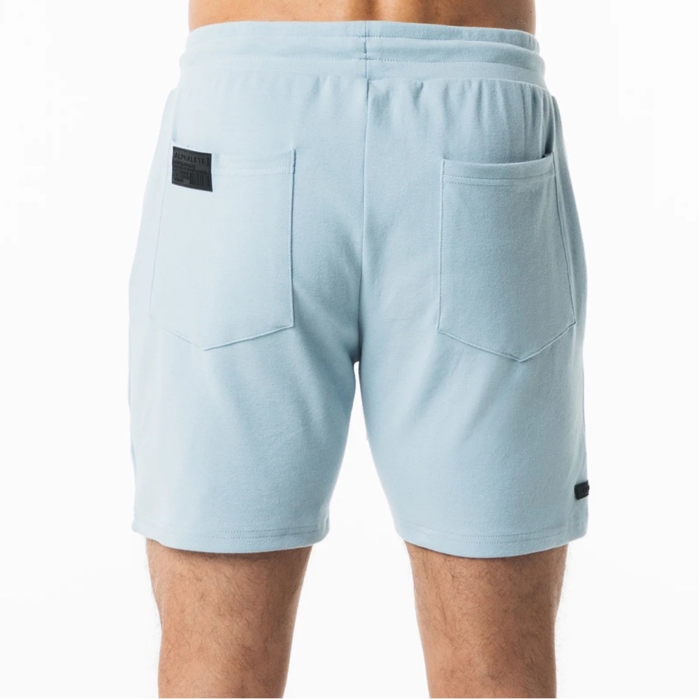Alphalete Blue Athletic Shorts with Relaxed Fit and Elastic Waistband